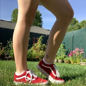 Red Old Skool Vans